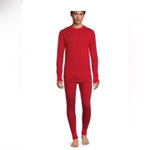 HANES Original Men’s 2-Piece Reversible Raschel Knit Thermal Set (Pants & Shirt)